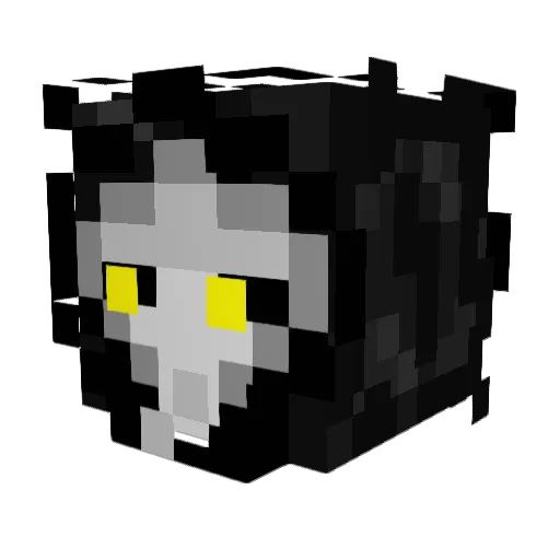 Swayzenator Minecraft avatar head, 3D render