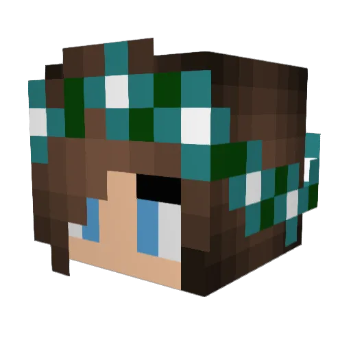 SwaziiGirl99 Minecraft avatar head, 3D render