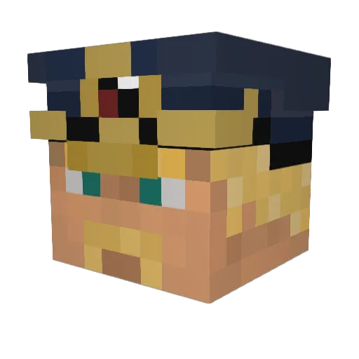SweNicke14 Minecraft avatar head, 3D render