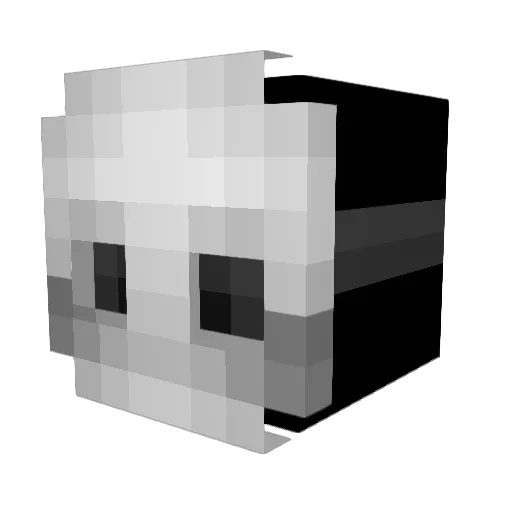 SwearToAtGod Minecraft avatar head, 3D render