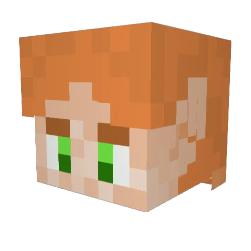 Swearengine Minecraft avatar head, 3D render
