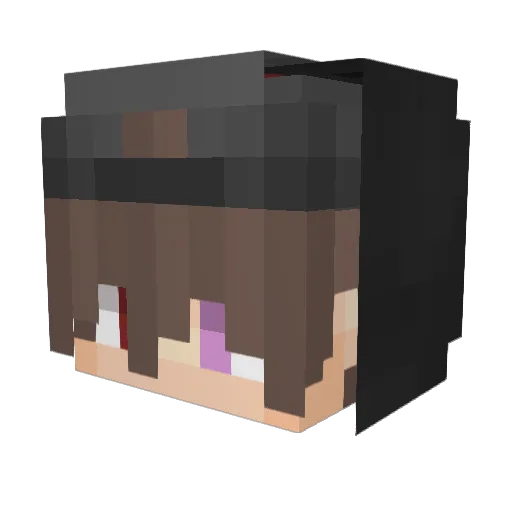 Sweat Minecraft avatar head, 3D render