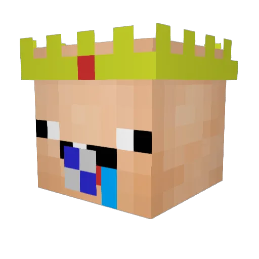 SweatForMySheep Minecraft avatar head, 3D render