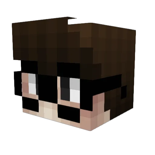 SweatMC Minecraft avatar head, 3D render