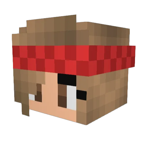 SweatyBowSpammer Minecraft avatar head, 3D render