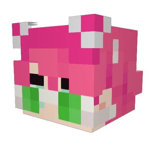 SweatyKaiser Minecraft avatar head, 3D render