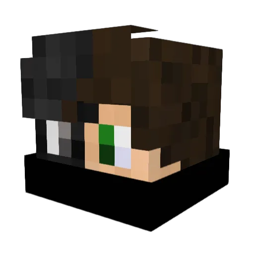 SweatyPlayz_YT Minecraft avatar head, 3D render
