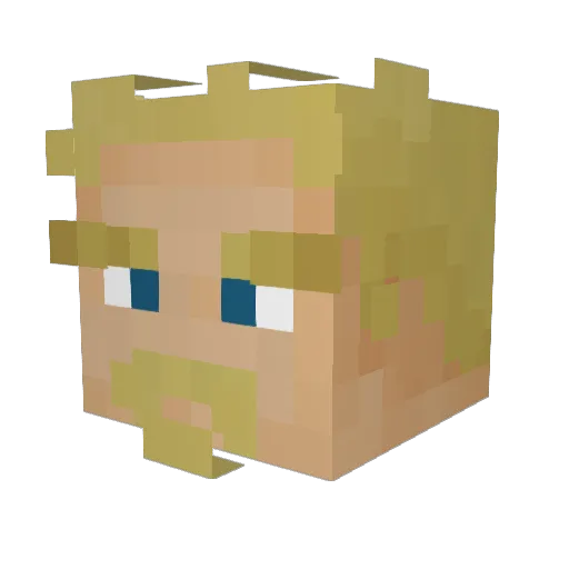 Sweaty_Goat Minecraft avatar head, 3D render