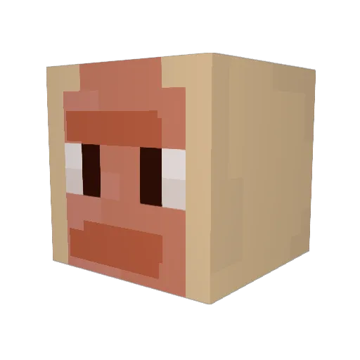Sweatyhuncho Minecraft avatar head, 3D render
