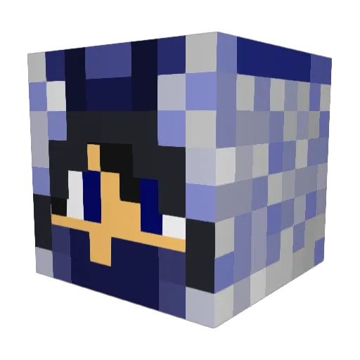 SweatynPvP Minecraft avatar head, 3D render