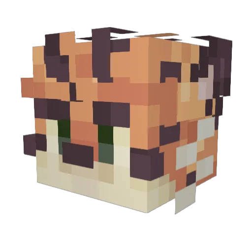 Swebbicus Minecraft avatar head, 3D render