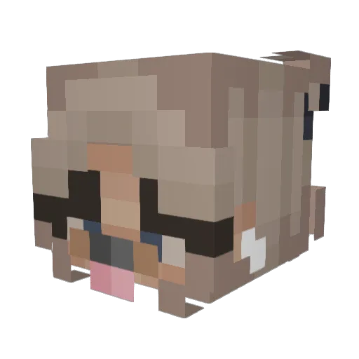 Swedehn Minecraft avatar head, 3D render
