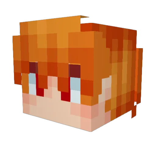 Swedenstan Minecraft avatar head, 3D render