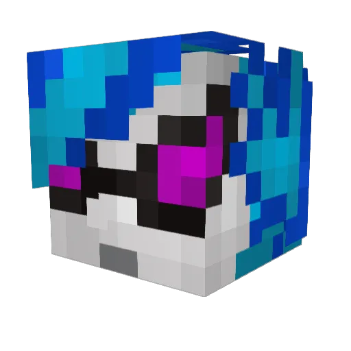 SwedishStallion1 Minecraft avatar head, 3D render