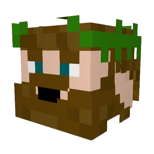 Swedish__Potato Minecraft avatar head, 3D render