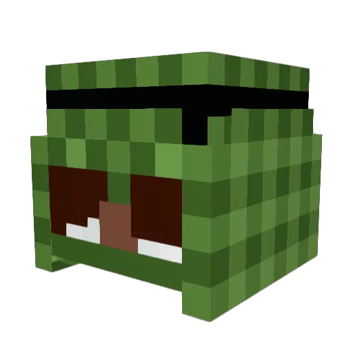 SweeTzi8 Minecraft avatar head, 3D render