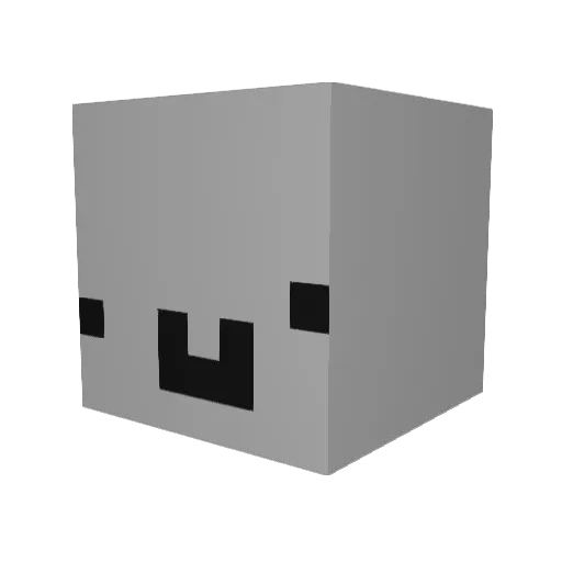 Sweebil Minecraft avatar head, 3D render