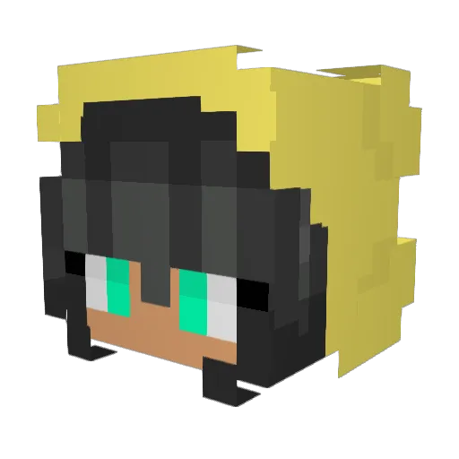 Sweechyy Minecraft avatar head, 3D render