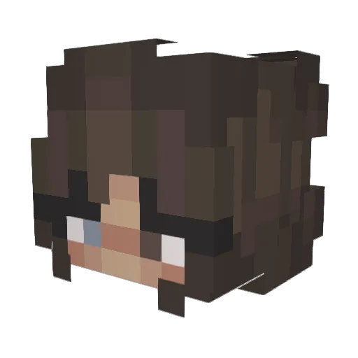 Sweedye Minecraft avatar head, 3D render