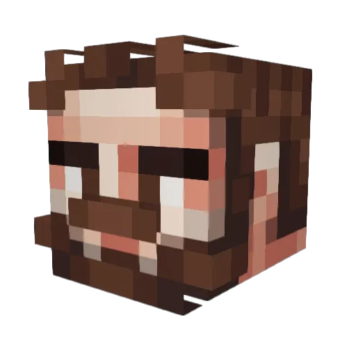 SweelKa Minecraft avatar head, 3D render
