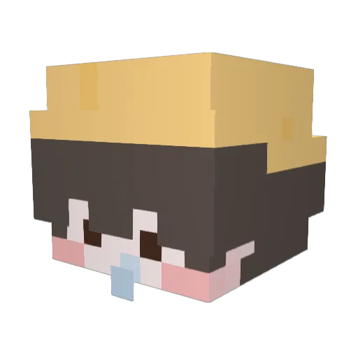 Sweep_E Minecraft avatar head, 3D render
