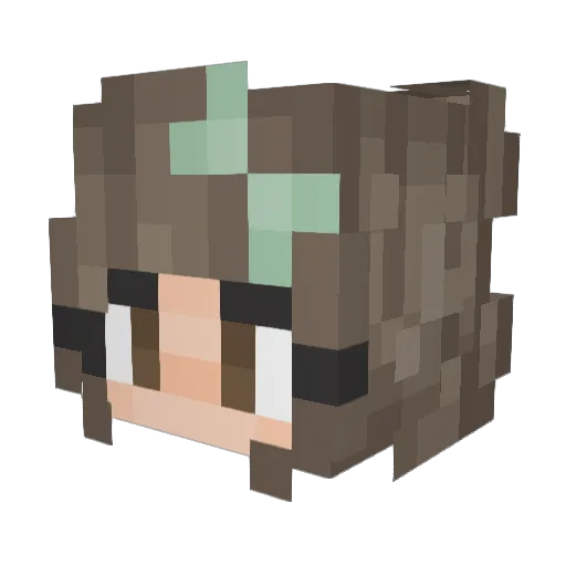 Sweet908 Minecraft avatar head, 3D render