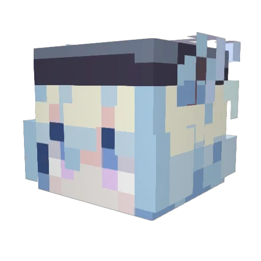 SweetAhoy Minecraft avatar head, 3D render