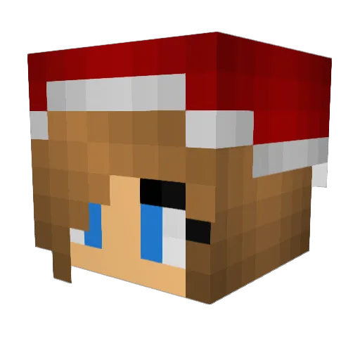 SweetAnimeGirl Minecraft avatar head, 3D render