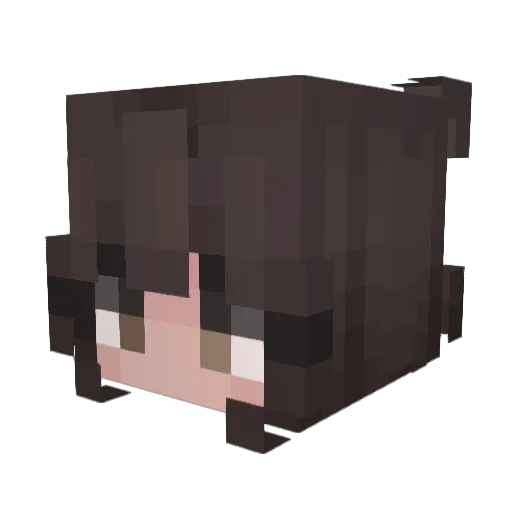 SweetAyala Minecraft avatar head, 3D render