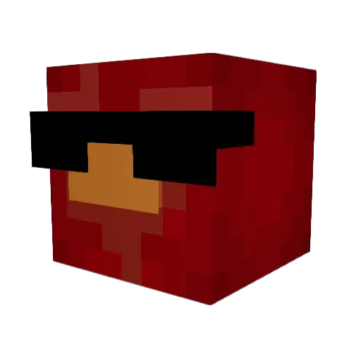 SweetB09 Minecraft avatar head, 3D render