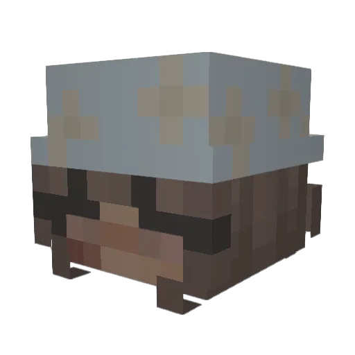 SweetBabyBunny Minecraft avatar head, 3D render