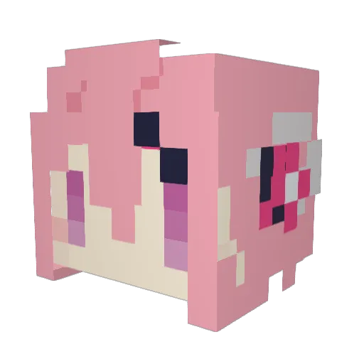 SweetBalloon Minecraft avatar head, 3D render