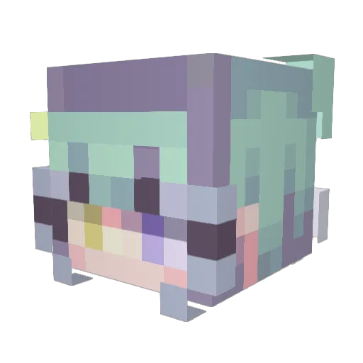 SweetBee4x Minecraft avatar head, 3D render