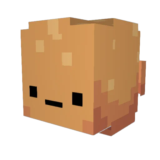 SweetBurger Minecraft avatar head, 3D render