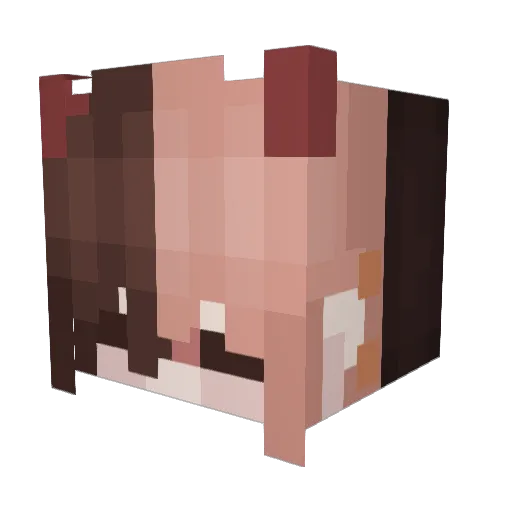 SweetCarame1 Minecraft avatar head, 3D render