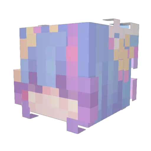 SweetCat197 Minecraft avatar head, 3D render