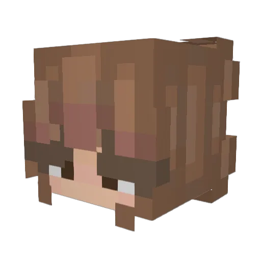 SweetChurroDust Minecraft avatar head, 3D render