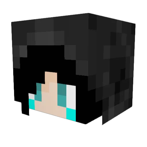 SweetCrafterGirl Minecraft avatar head, 3D render