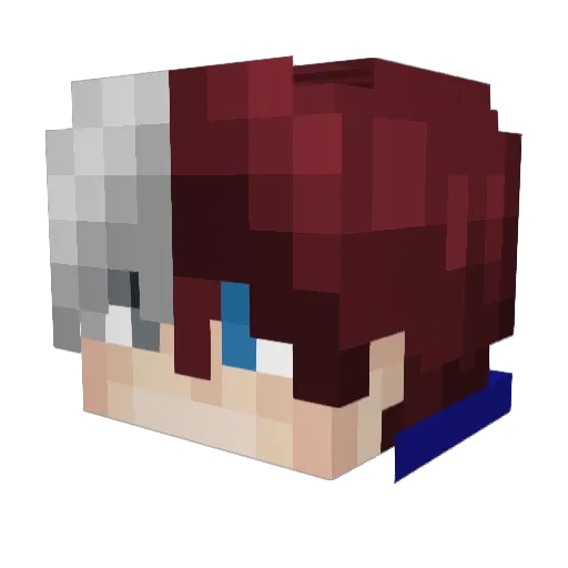 SweetFate Minecraft avatar head, 3D render