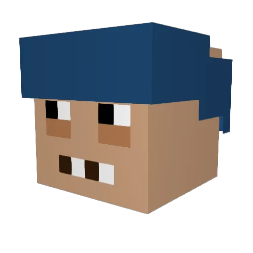SweetHeeet69 Minecraft avatar head, 3D render