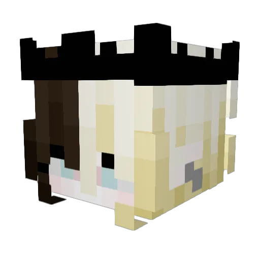 SweetJuneberry Minecraft avatar head, 3D render