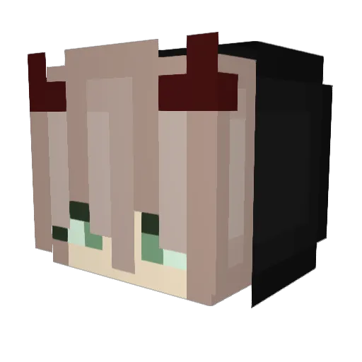 SweetLinalx Minecraft avatar head, 3D render