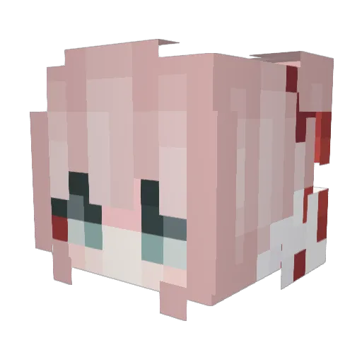 SweetLoliby Minecraft avatar head, 3D render