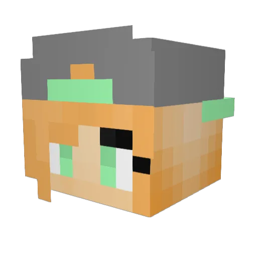 SweetLove123 Minecraft avatar head, 3D render