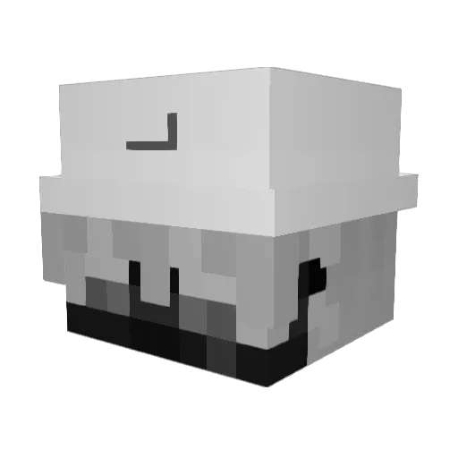 SweetMillen Minecraft avatar head, 3D render