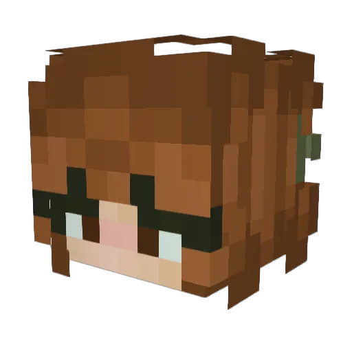 SweetPotato4 Minecraft avatar head, 3D render