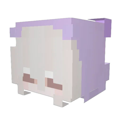 SweetRa1n Minecraft avatar head, 3D render