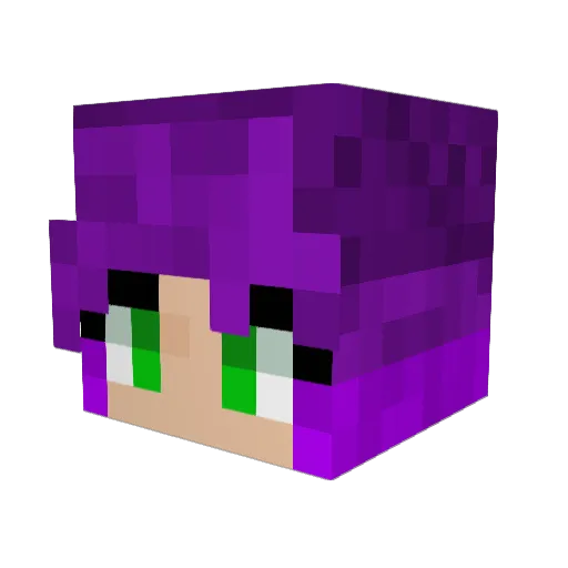 SweetSins Minecraft avatar head, 3D render
