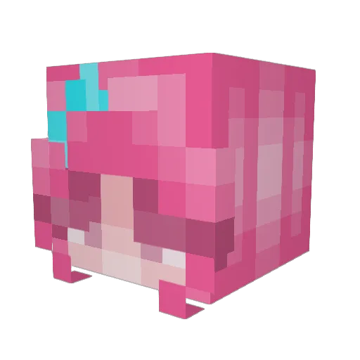 SweetSmidge Minecraft avatar head, 3D render