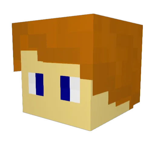 SweetSourGone Minecraft avatar head, 3D render